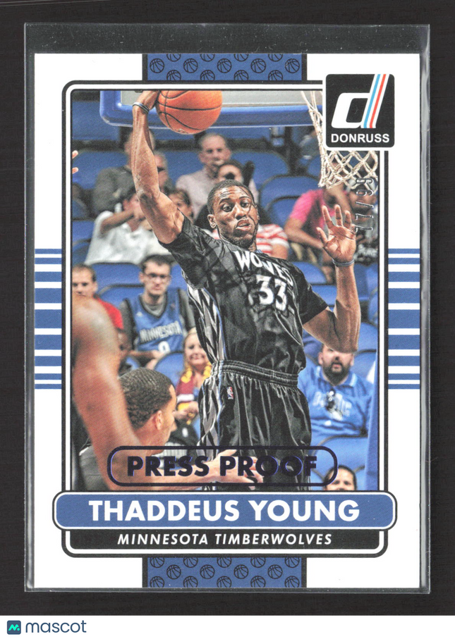 2014 Panini Donruss Thaddeus Young #18 Press Proof /99