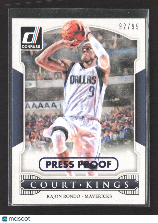 2015 Panini Donruss Court Kings Rajon Rondo #10 Press Proof 92/99