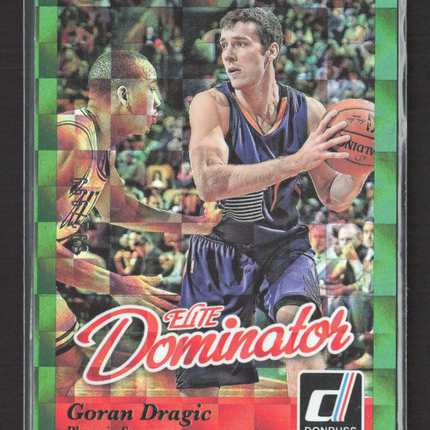2014 Panini Donruss Elite Dominator Goran Dragic #15 Green Checkerboard /999