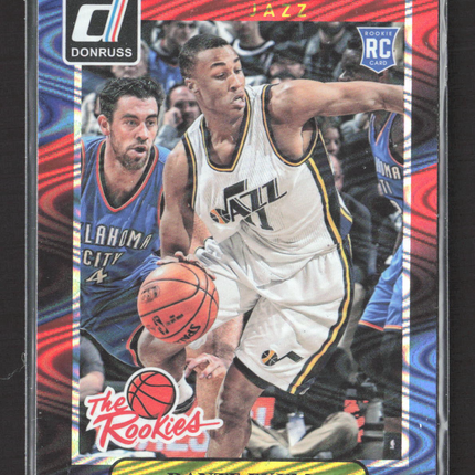 2015 Panini Donruss The Rookies Dante Exum #4 Blue Swirl RC