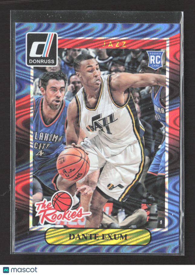 2015 Panini Donruss The Rookies Dante Exum #4 Blue Swirl RC