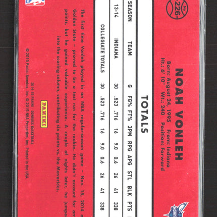 2015 Panini Donruss Noah Vonleh #226 Holo