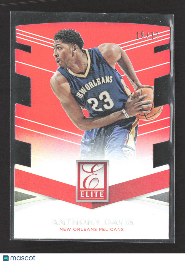 2015 Panini Donruss Elite Anthony Davis #62 Red Die-Cut /77