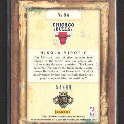 2014 Panini Court Kings Nikola Mirotic #94 RC 54/99