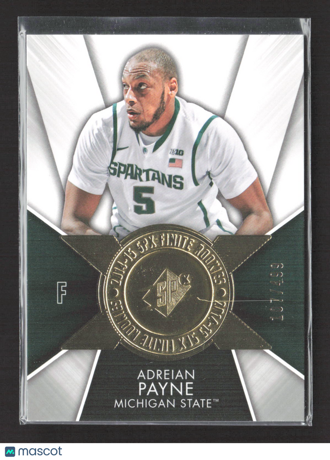2014 Upper Deck SPx Finite Rookies Adreian Payne #FI-AP 107/499