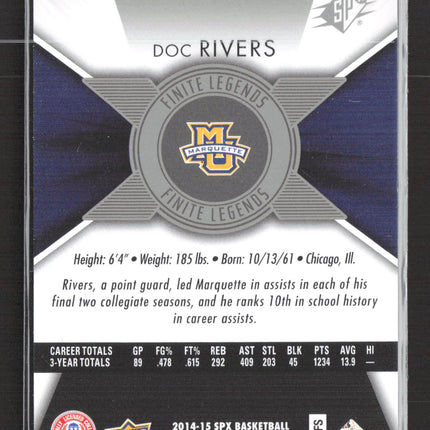 2014 Upper Deck SPx Finite Legends Doc Rivers #F-RI /799