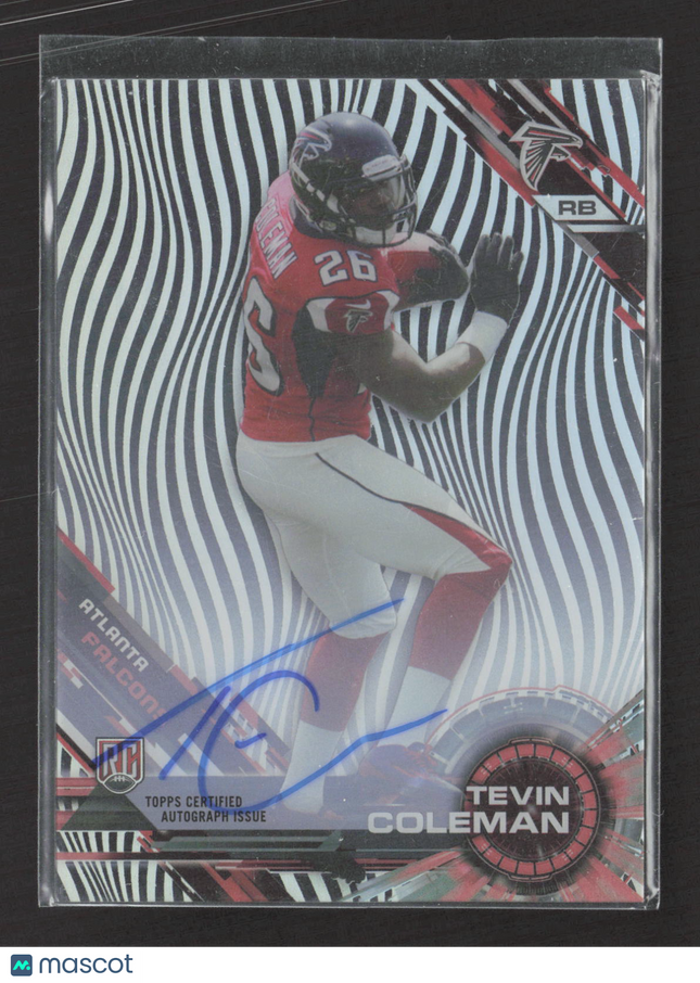 2015 Topps High Tek Tevin Coleman #HT-TC Spiral Diffractor RC Auto