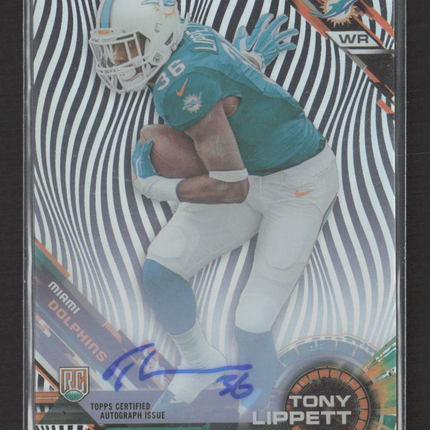 2015 Topps High Tek Tony Lippett #92 RC Auto