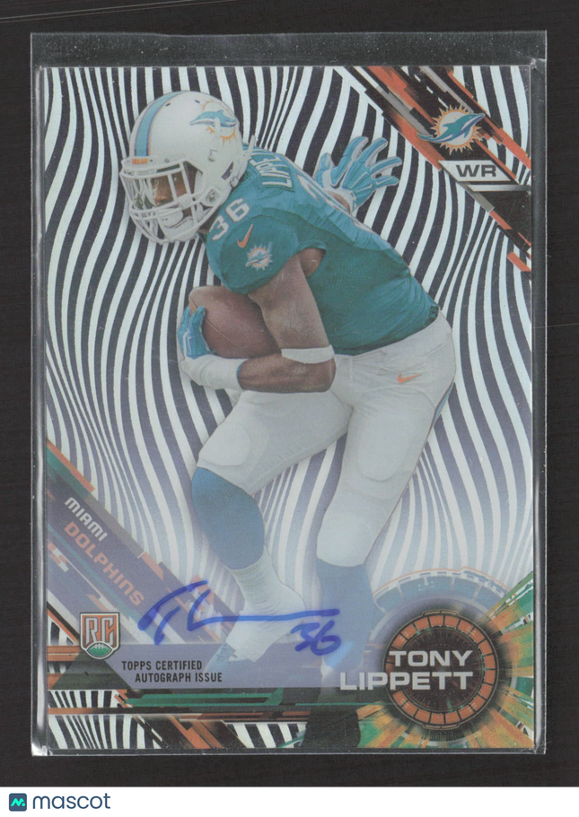 2015 Topps High Tek Tony Lippett #92 RC Auto