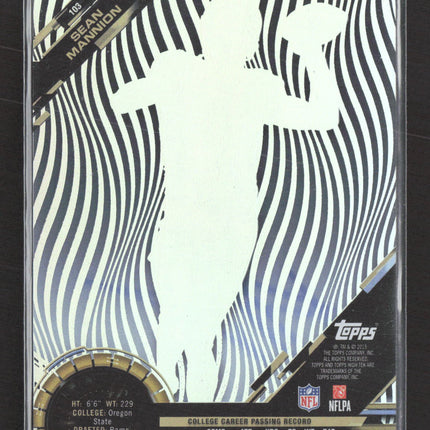 2015 Topps High Tek Sean Mannion #HT-SM Zebra RC Auto