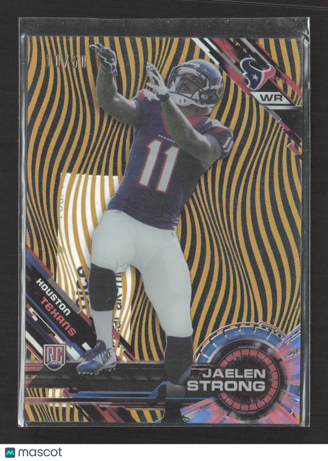 2015 Topps High Tek Jaelen Strong #HT-JS Gold Rainbow 10/50 RC