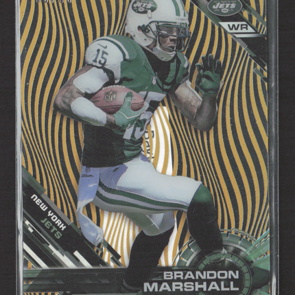 2015 Topps High Tek Brandon Marshall #102 Gold Rainbow /50