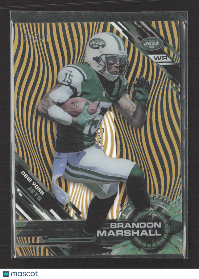 2015 Topps High Tek Brandon Marshall #102 Gold Rainbow /50