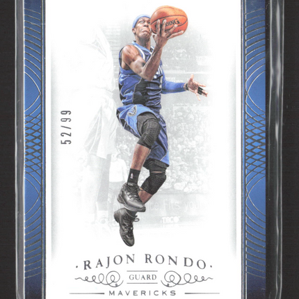 2015 Panini National Treasures Rajon Rondo #72 52/99