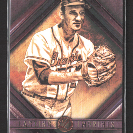 2016 Topps Museum Collection Lasting Imprints Warren Spahn #LI-WS 41/50