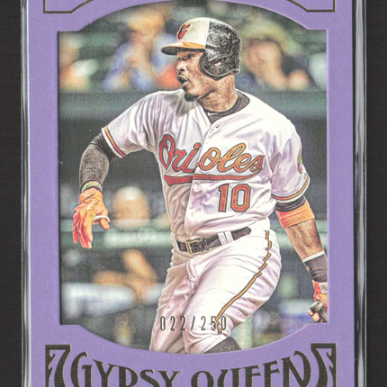 2016 Topps Gypsy Queen Adam Jones #4 Purple 022/250
