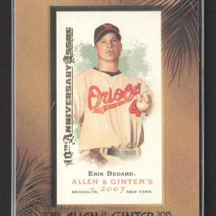 2007 Topps Allen & Ginter 10th Anniversary Issue Erik Bedard #112