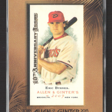 2015 Topps Allen & Ginter 10th Anniversary Issue Eric Byrnes #338