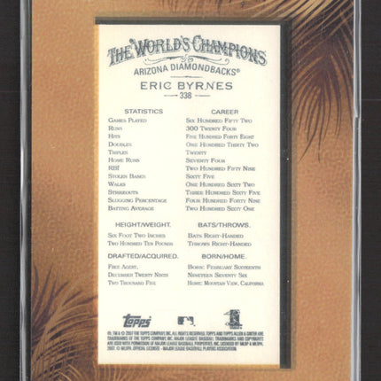 2015 Topps Allen & Ginter 10th Anniversary Issue Eric Byrnes #338