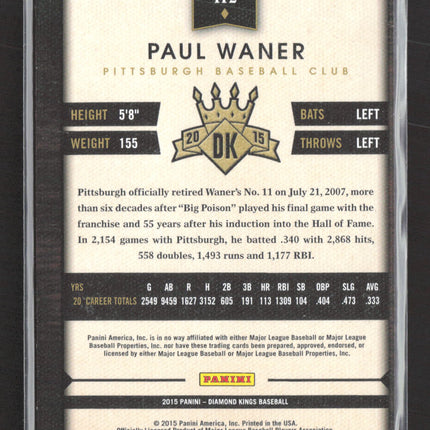 2015 Panini Diamond Kings Paul Waner #112