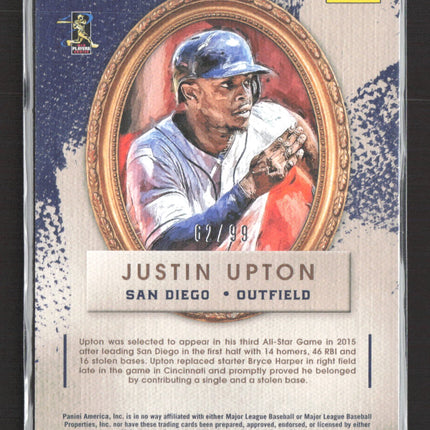 2016 Panini Diamond Kings Justin Upton #85 62/99