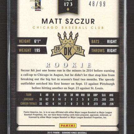 2015 Panini Diamond Kings Matt Szczur #173 RC 48/99