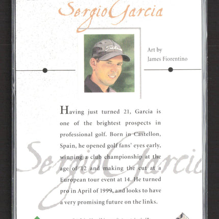 2001 Upper Deck Golf Gallery Sergio Garcia #GG2