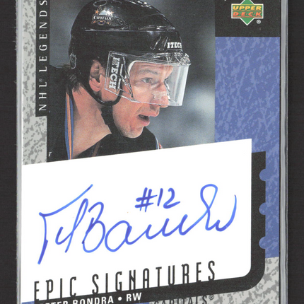 2000 Upper Deck NHL Legends Epic Signatures Peter Bondra #PBo Auto