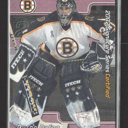 2002 In The Game Signature Series Certified Byron Dafoe #C-3 /100