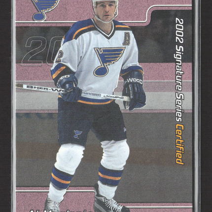 2002 In The Game Signature Series Certified Al MacInnis #C-1 /100