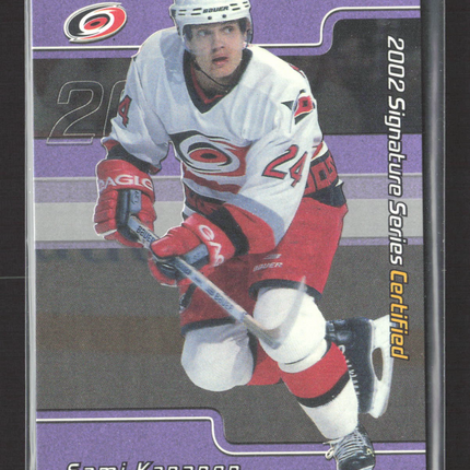 2001 In The Game Signature Series Certified Sami Kapanen #C-40 /50