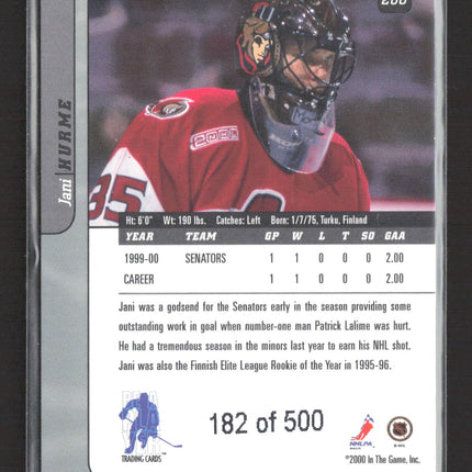 1999 In The Game Signature Series Jani Hurme #286 /500