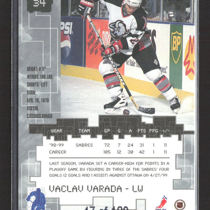 1999 In The Game Millennium Signature Series Vaclav Varada #34 /100