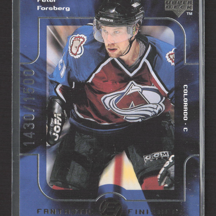 1998 Upper Deck Fantastic Finishers Quantum Peter Forsberg #FF17 1430/1500