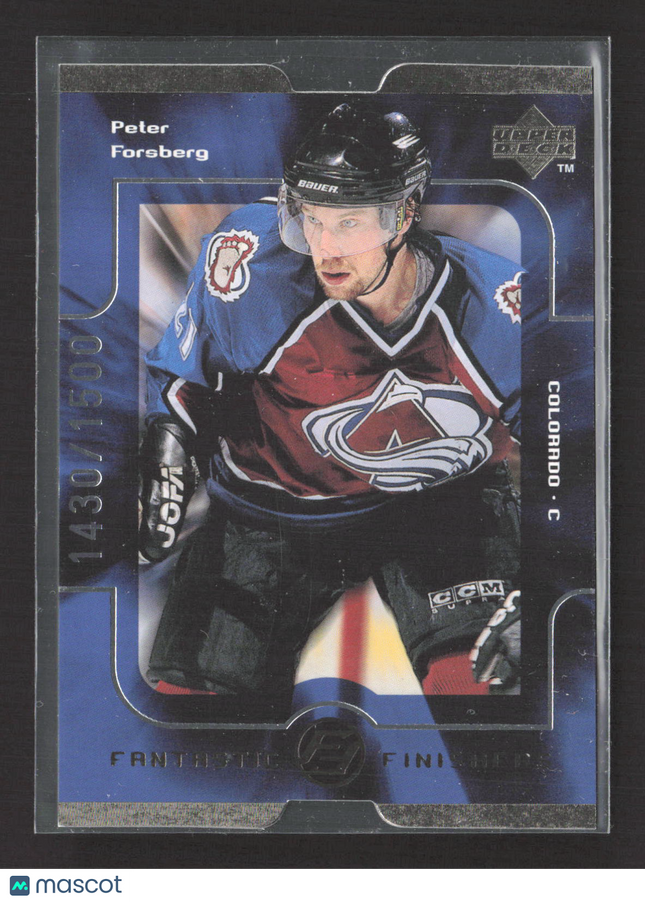 1998 Upper Deck Fantastic Finishers Quantum Peter Forsberg #FF17 1430/1500