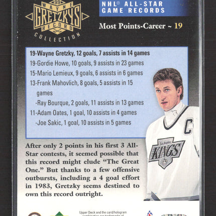 1996 Upper Deck Wayne Gretzky's Record Collection Wayne Gretzky #G15