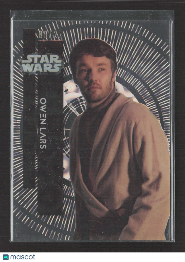 2021 Topps Star Wars High Tek Owen Lars /25 #92