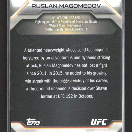 2016 Topps UFC Ruslan Magomedov #87 /227