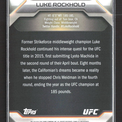 2016 Topps UFC Luke Rockhold #23 149/227