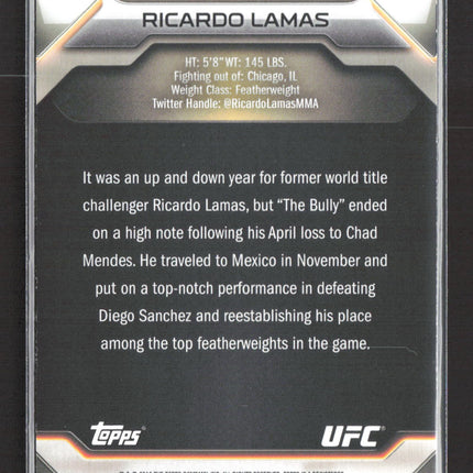 2016 Topps UFC Ricardo Lamas #7 218/227