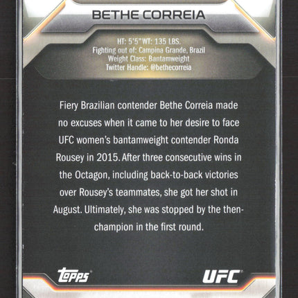 2016 Topps UFC Bethe Correia #95 43/99