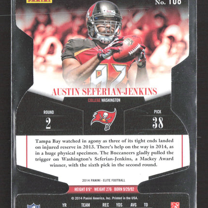2014 Panini Elite Football Status Austin Seferian-Jenkins #108 Purple 43/87 RC