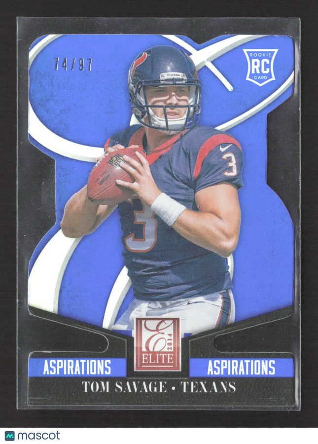 2014 Panini Elite Aspirations Tom Savage #191 RC 74/97