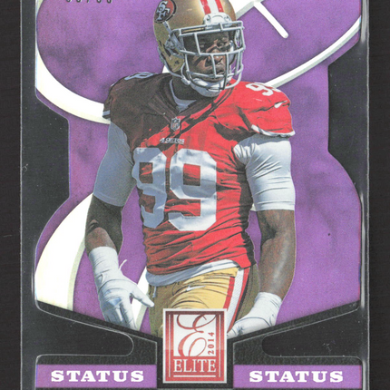 2014 Panini Elite Status Aldon Smith #83 Purple Die-Cut 95/99