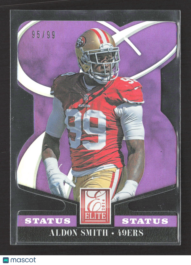 2014 Panini Elite Status Aldon Smith #83 Purple Die-Cut 95/99