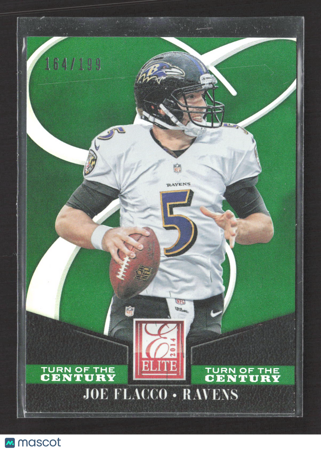 2014 Panini Elite Turn of the Century Joe Flacco #7 Green 164/199