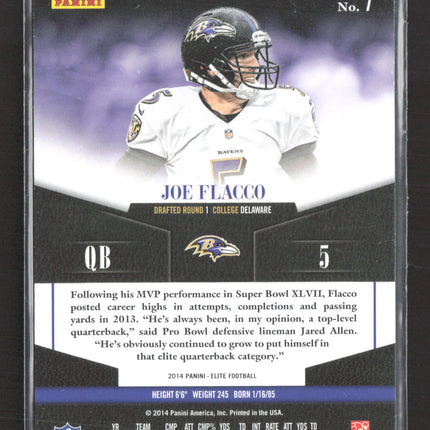 2014 Panini Elite Turn of the Century Joe Flacco #7 Green 164/199