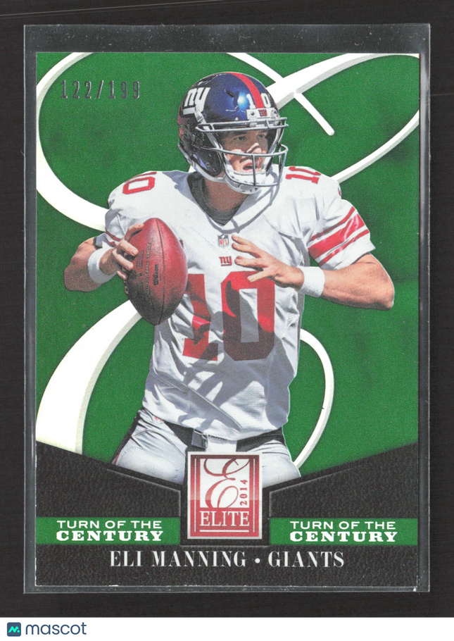 2014 Panini Elite Turn of the Century Eli Manning #64 Green 122/199