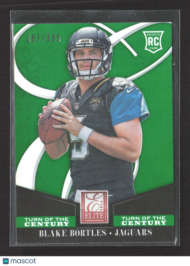 2014 Panini Elite Turn of the Century Blake Bortles #110 Green RC 167/199