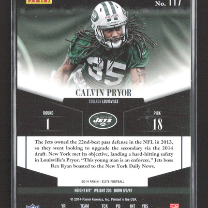 2014 Panini Elite Turn of the Century Calvin Pryor #117 Green RC 192/199